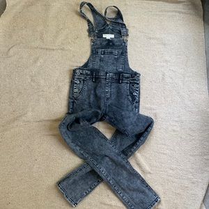 Bullhead denim co washed black overalls size small